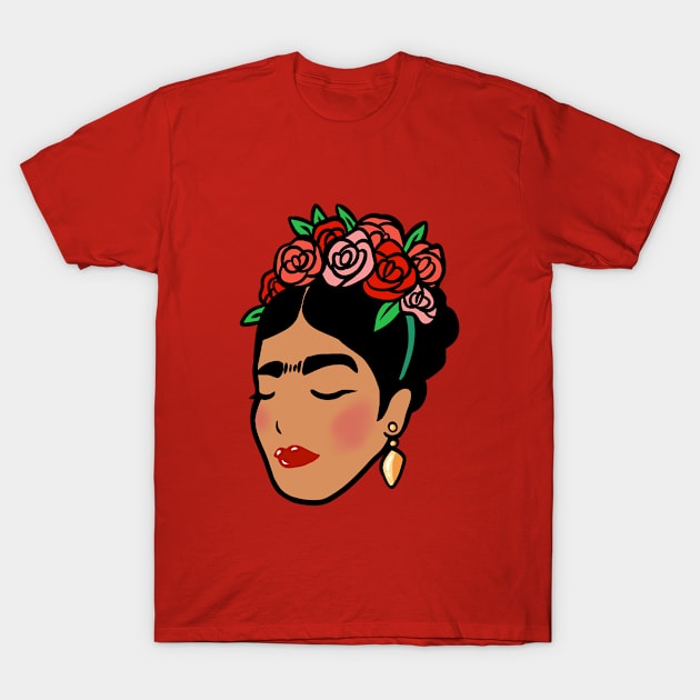 Frida T-Shirt by StripedCactusArt